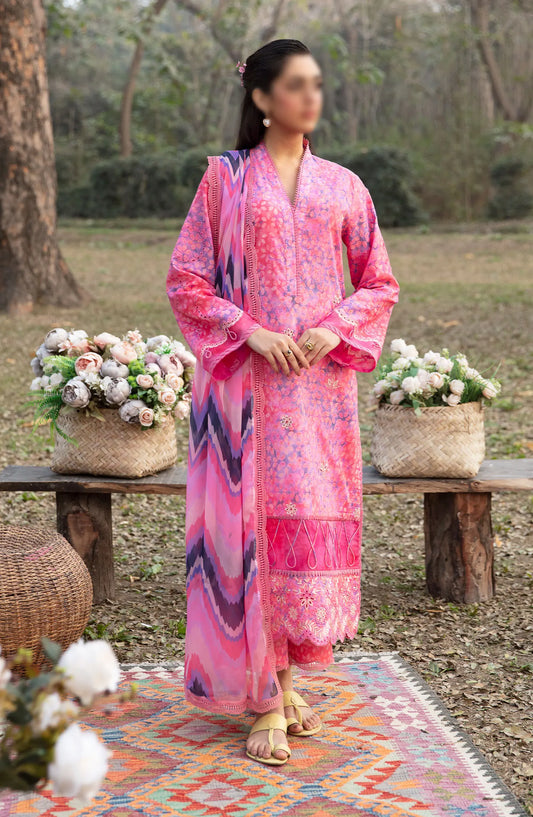 Ayzel Summer Dream Unstitched Lawn Vol 01 - AZL-V1-01 SWEET PEA