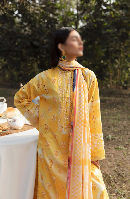 Ayzel Summer Dream Unstitched Lawn Vol 01 - AZL-V1-10 DAFFODILAC