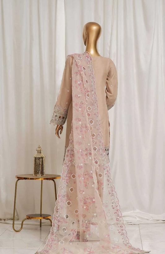 Sadabahar Embroidered Chiffon Suits Stitched 3 Piece B 36 Peach Festive Collection