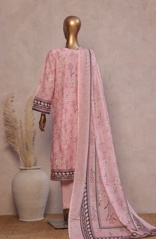 Bin Saeed Embroidered Lawn Stitched 3 Piece Suit - D-10 - BS25REL - Purple - Summer Collection