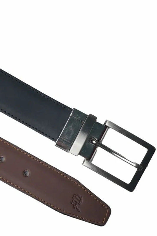 Belts Collection By Jild - BLACK BROWN Double Sided Reversible Men's' Leather Belt