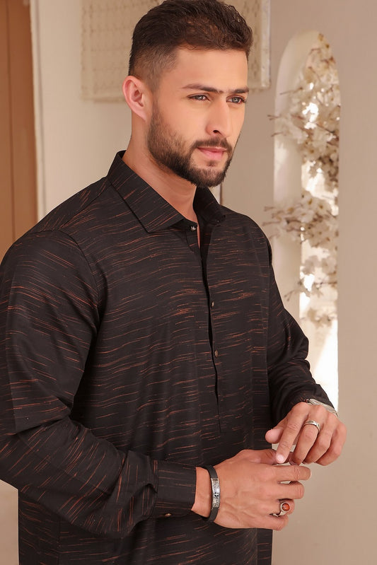 Black Chaser TGM Kameez Shalwar Suit Eid Collection