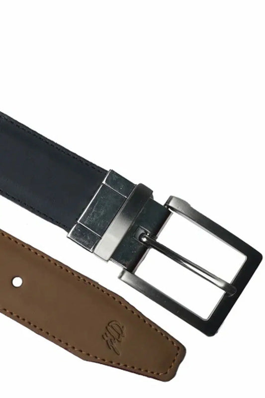 Belts Collection By Jild - BLACK TAN-BROWN Double Sided Reversible Men's' Leather Belt