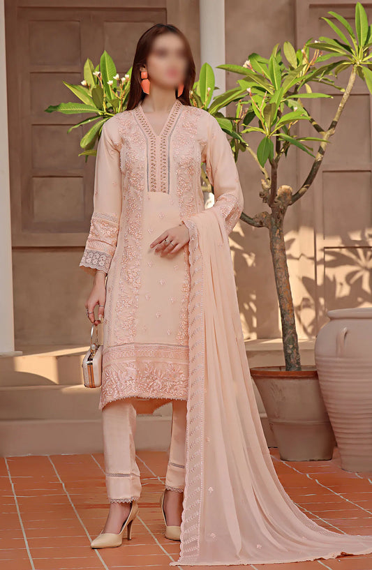 Guzel Hazel Formal 3 Piece Stitched Collection - BLUSH