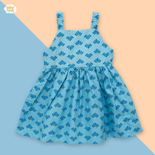 Baby Frock Light Blue -BNBSF-474