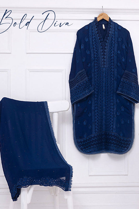 Azure Florentine Shirt and Dupatta Collection 2023 - Bold Diva