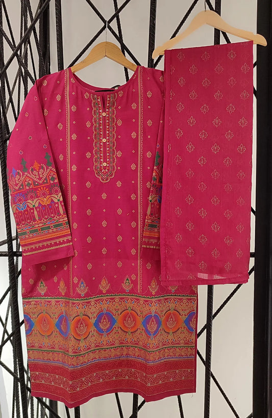 Golden Elegance 3 pc pret wear collection by Amna Khadija - BP 06