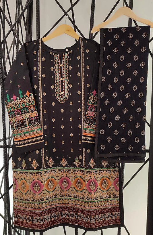 Golden Elegance 3 pc pret wear collection by Amna Khadija - BP 07