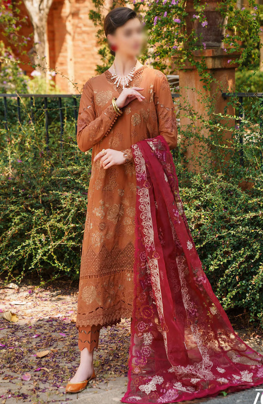BAROQUE Embroidered SWISS LAWN  2024 Festive Collection - BQL-SL12-D08