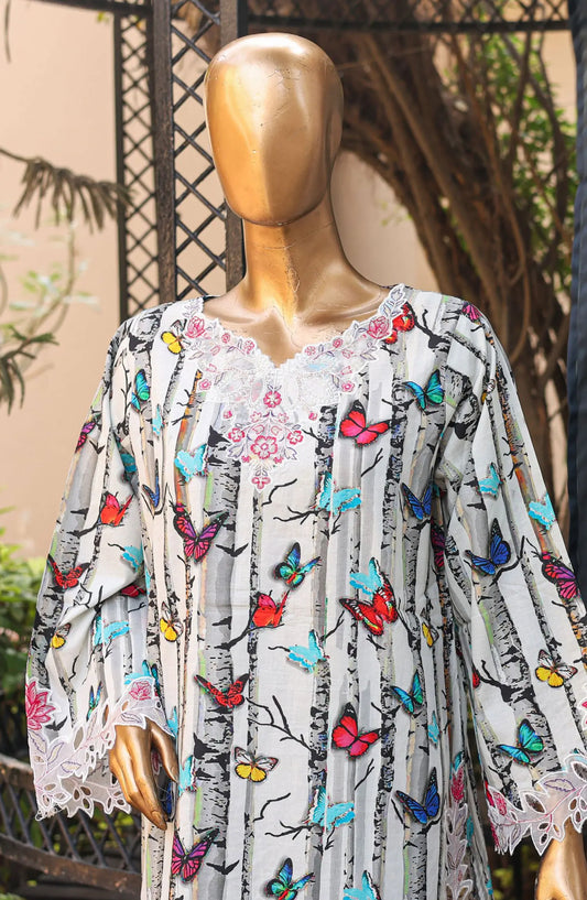 Bin Saeed Cutwork Kari Fancy & Chiffon Dupatta Collection Vol 2 - BSCKF-03