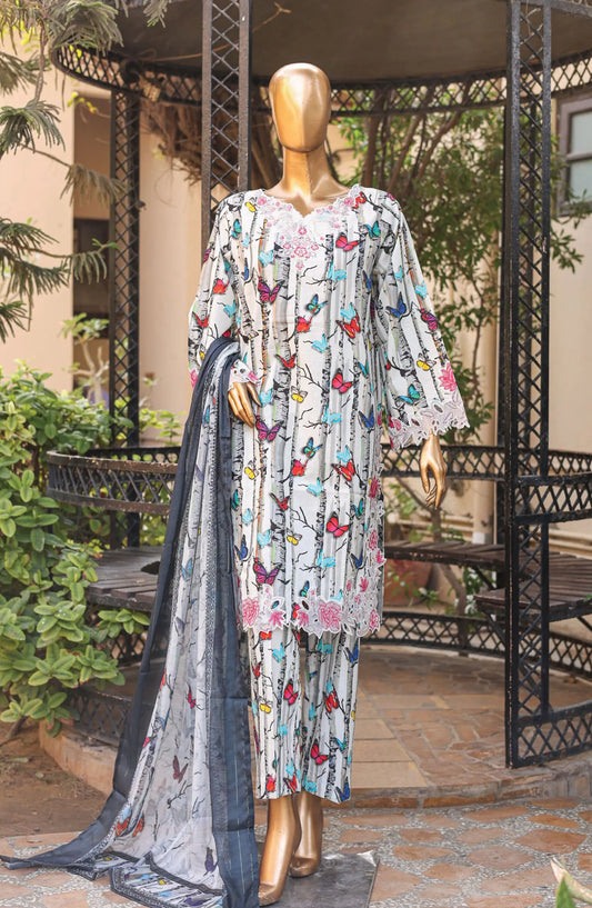 Bin Saeed Cutwork Kari Fancy & Chiffon Dupatta Collection Vol 2 - BSCKF-03