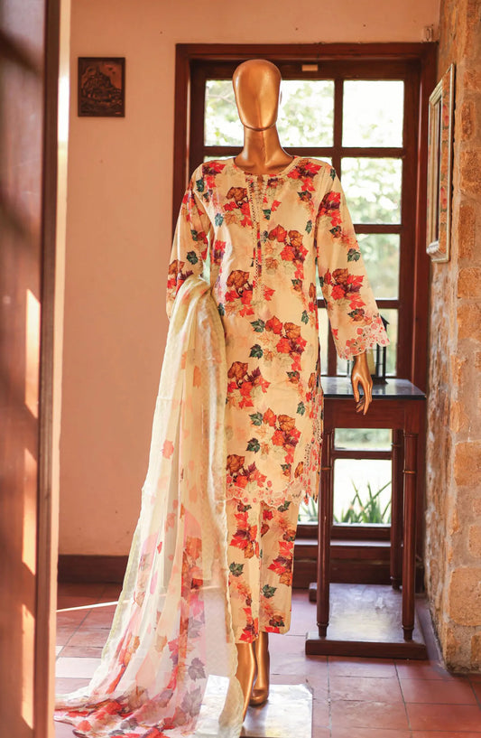 Bin Saeed Cutwork Kari Fancy & Chiffon Dupatta Collection Vol 2 - BSCKF-07