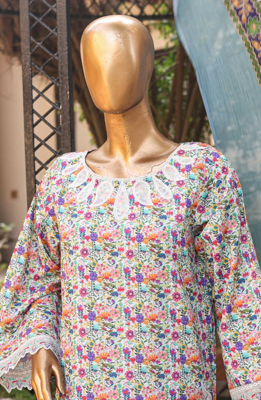 Bin Saeed Cutwork Kari Fancy & Chiffon Dupatta Collection Vol 2 - BSCKF-08