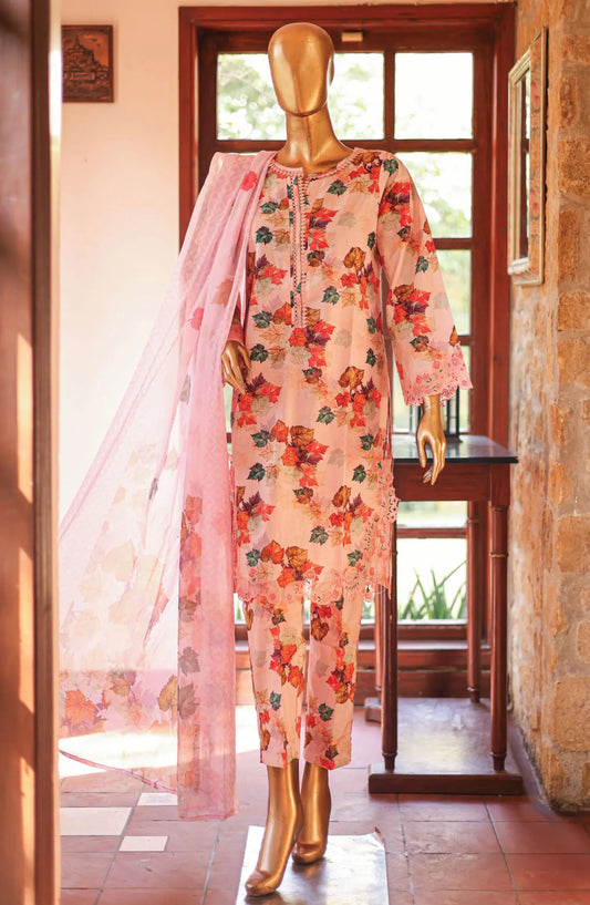 Bin Saeed Cutwork Kari Fancy & Chiffon Dupatta Collection Vol 2 - BSCKF-09