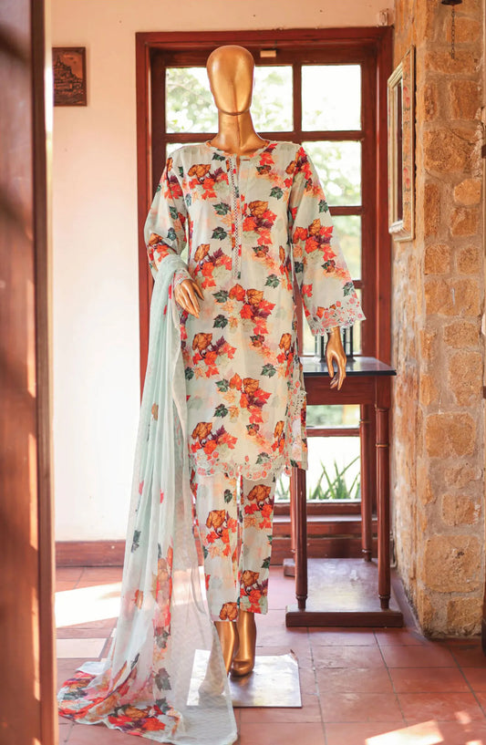 Bin Saeed Cutwork Kari Fancy & Chiffon Dupatta Collection Vol 2 - BSCKF-10