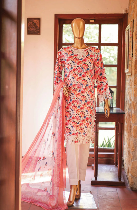 Bin Saeed Cutwork Kari Fancy & Chiffon Dupatta Collection Vol 2 - BSCKF-13