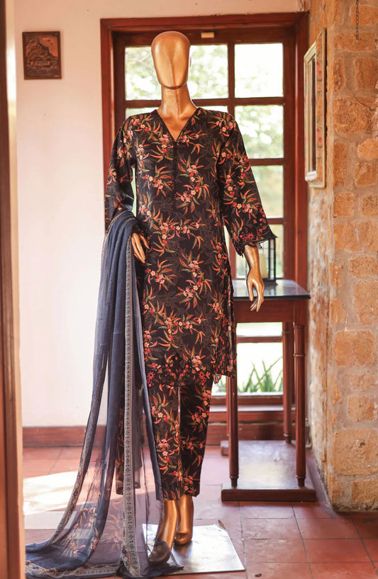 Bin Saeed Cutwork Kari Fancy & Chiffon Dupatta Collection Vol 2 - BSCKF-15