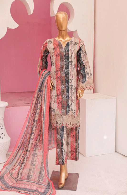 Bin Saeed Cutwork Kari Fancy & Chiffon Dupatta Collection Vol 2 - BSCKF-18