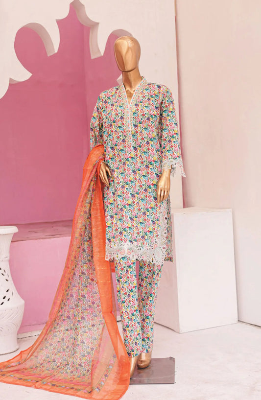 Bin Saeed Cutwork Kari Fancy & Chiffon Dupatta Collection Vol 2 - BSCKF-21