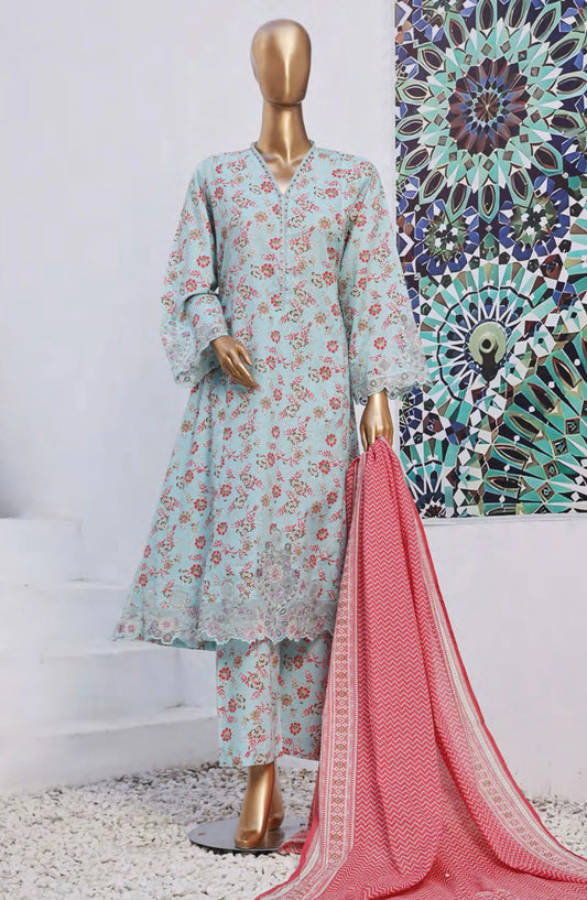 Bin Saeed Lawn Embroidered Frock Collection 2024 - BSELSC 03