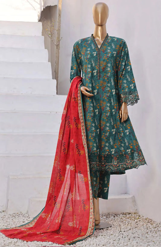 Bin Saeed Lawn Embroidered Frock Collection 2024 - BSELSC 06