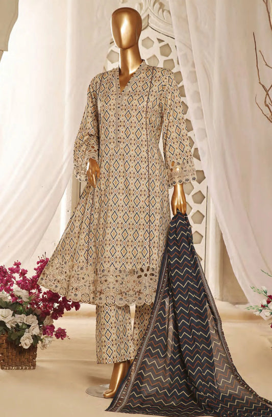 Bin Saeed Lawn Embroidered Frock Collection 2024 - BSELSC 11