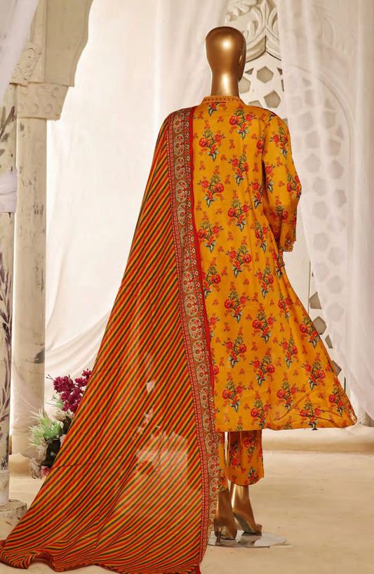 Bin Saeed Lawn Embroidered Frock Collection 2024 - BSELSC 13