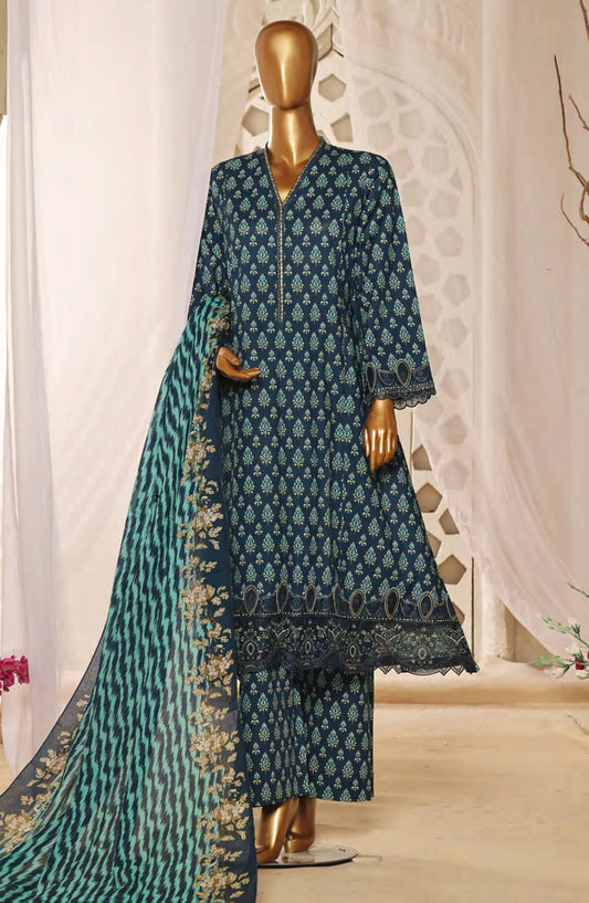 Bin Saeed Lawn Embroidered Frock Collection 2024 - BSELSC 15