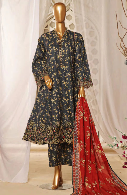 Bin Saeed Lawn Embroidered Frock Collection 2024 - BSELSC 21