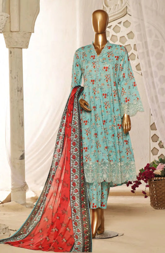 Bin Saeed Lawn Embroidered Frock Collection 2024 - BSELSC 26
