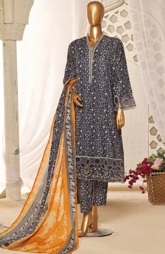 Bin Saeed Lawn Embroidered Frock Collection 2024 - BSELSC 27
