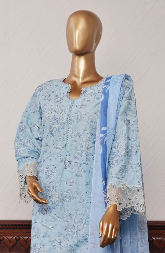 Bin Saeed Festive Embroidered Lawn Collection 2024 - BSFELC-02