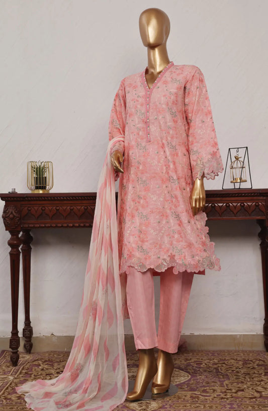 Bin Saeed Festive Embroidered Lawn Collection 2024 - BSFELC-03