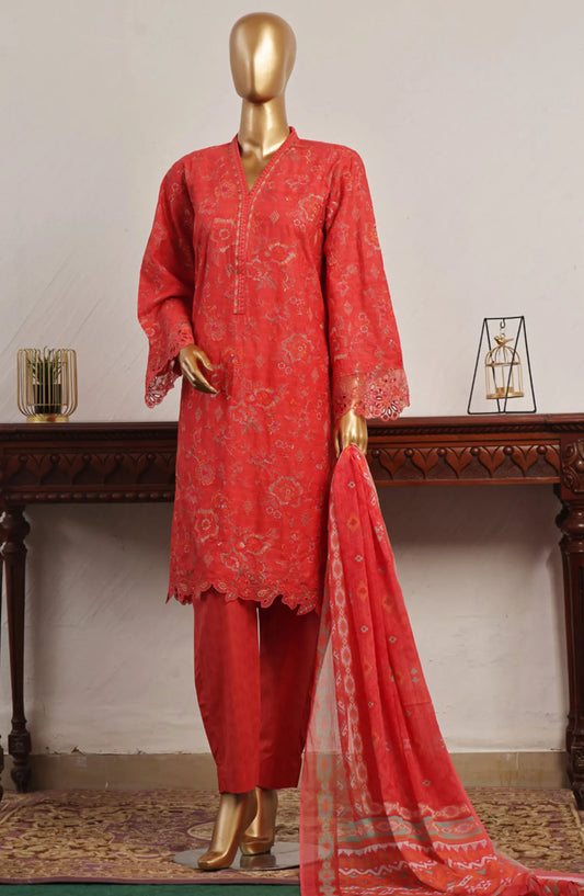 Bin Saeed Festive Embroidered Lawn Collection 2024 - BSFELC-04