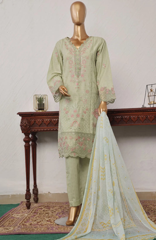 Bin Saeed Festive Embroidered Lawn Collection 2024 - BSFELC-07
