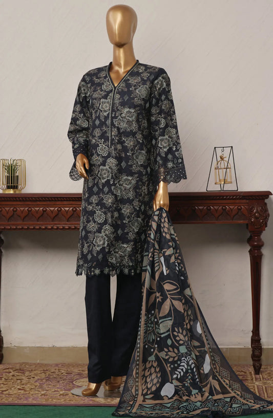 Bin Saeed Festive Embroidered Lawn Collection 2024 - BSFELC-08