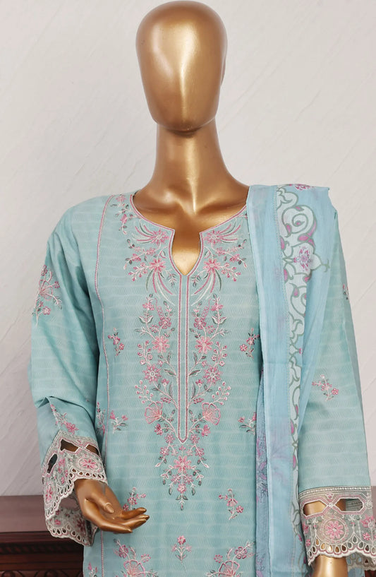 Bin Saeed Festive Embroidered Lawn Collection 2024 - BSFELC-10