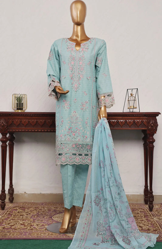 Bin Saeed Festive Embroidered Lawn Collection 2024 - BSFELC-10
