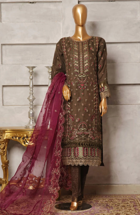 Bin Saeed Organza Embroidered Festive Collection 2024 - BSOEFC 01
