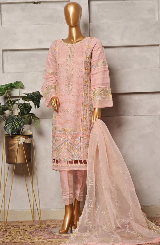 Bin Saeed Organza Embroidered Festive Collection 2024 - BSOEFC 02