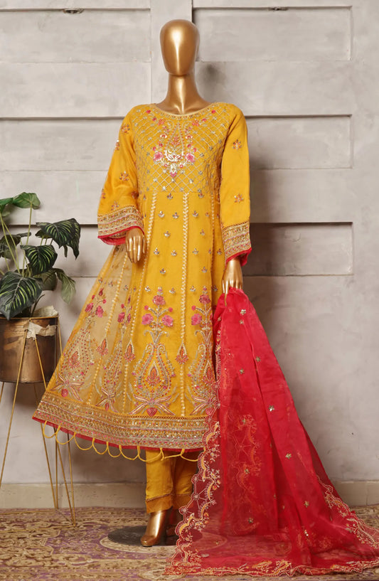 Bin Saeed Organza Embroidered Festive Collection 2024 - BSOEFC 04