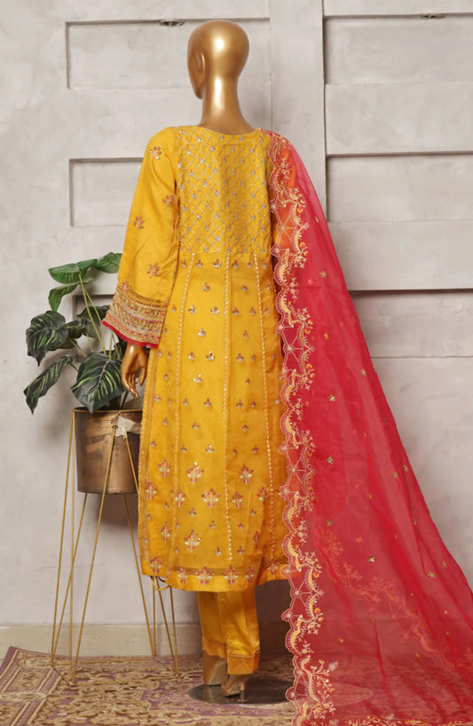 Bin Saeed Organza Embroidered Festive Collection 2024 - BSOEFC 04