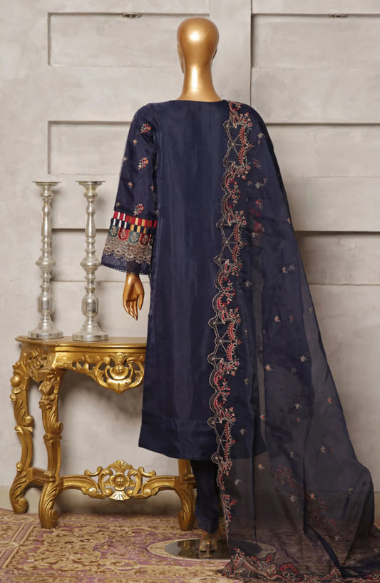 Bin Saeed Organza Embroidered Festive Collection 2024 - BSOEFC 05