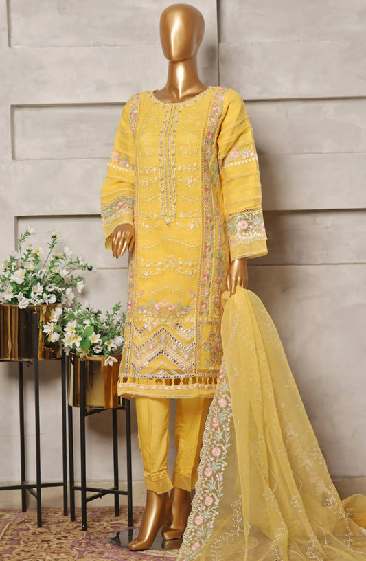 Bin Saeed Organza Embroidered Festive Collection 2024 - BSOEFC 07