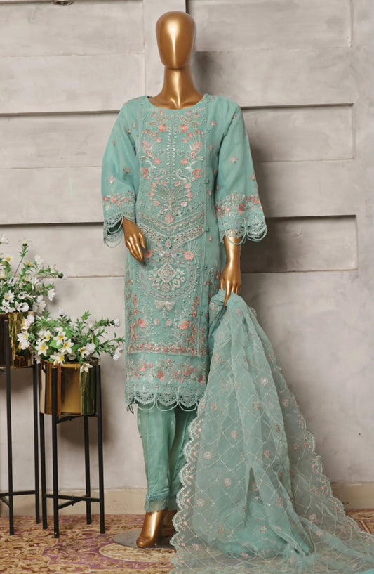 Bin Saeed Organza Embroidered Festive Collection 2024 - BSOEFC 10