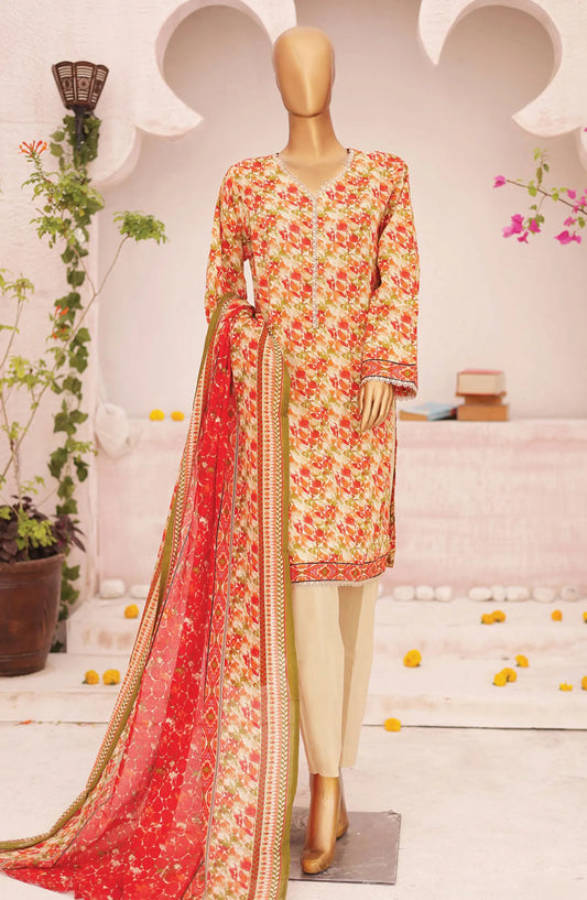 Bin Saeed Printed Lawn Collection 2024 - BSP D 04