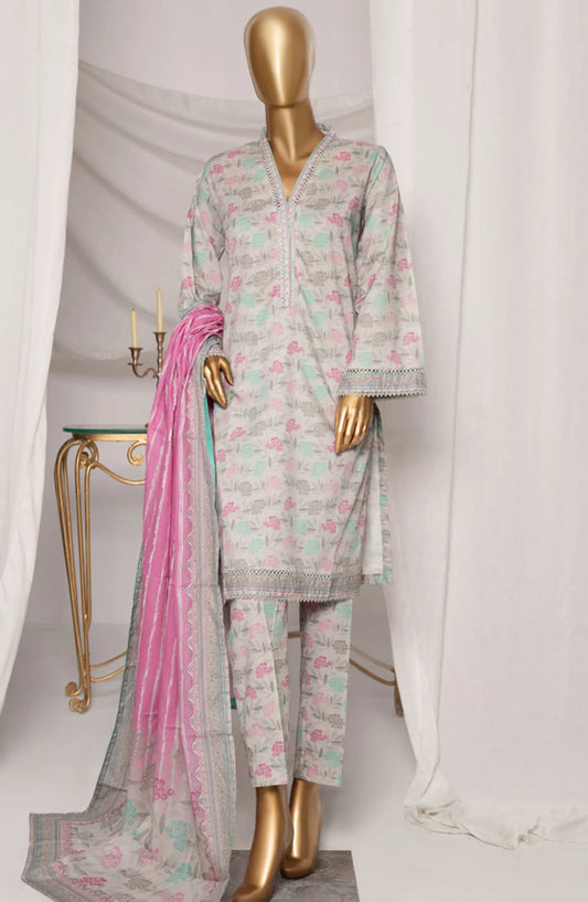 Bin Saeed Summer Basic Lawn Collection 2024 - BSSBLP 04