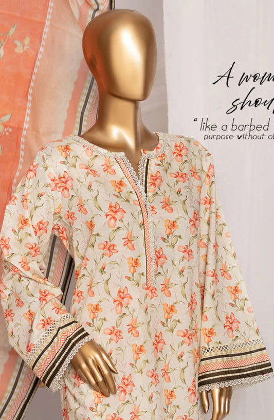 Bin Saeed Summer Basic Lawn Collection 2024 - BSSBLP 06