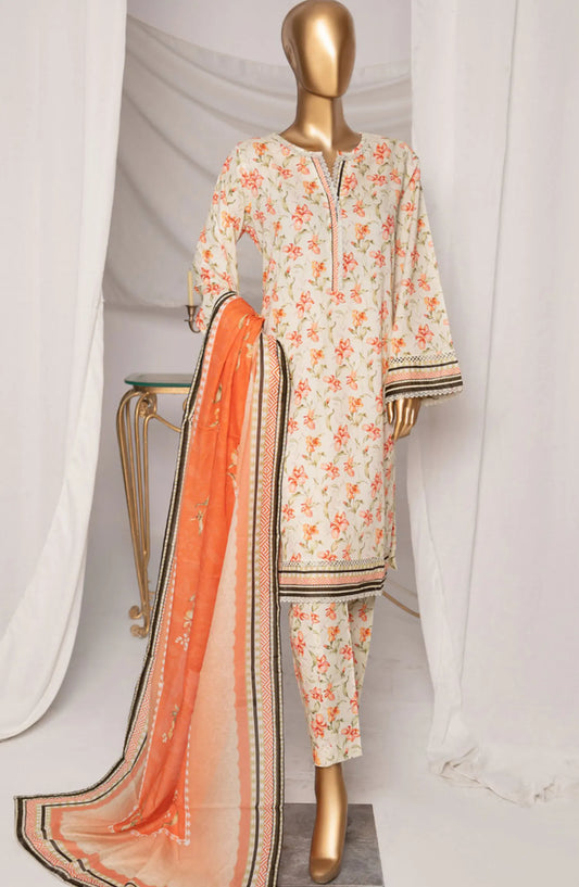 Bin Saeed Summer Basic Lawn Collection 2024 - BSSBLP 06