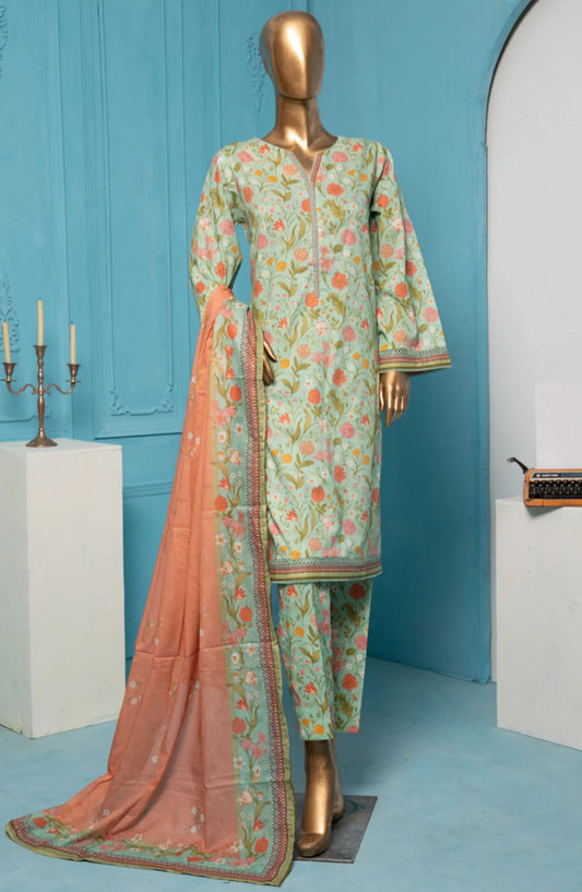 Bin Saeed Summer Basic Lawn Collection 2024 - BSSBLP 12
